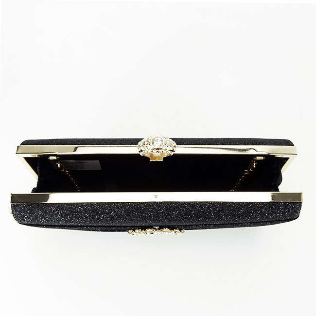 Geanta clutch negru cu brosa BYH-8815 05 [7]