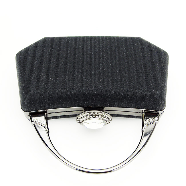 Geanta clutch negru cu cristale si sclipici 55461 06 [6]