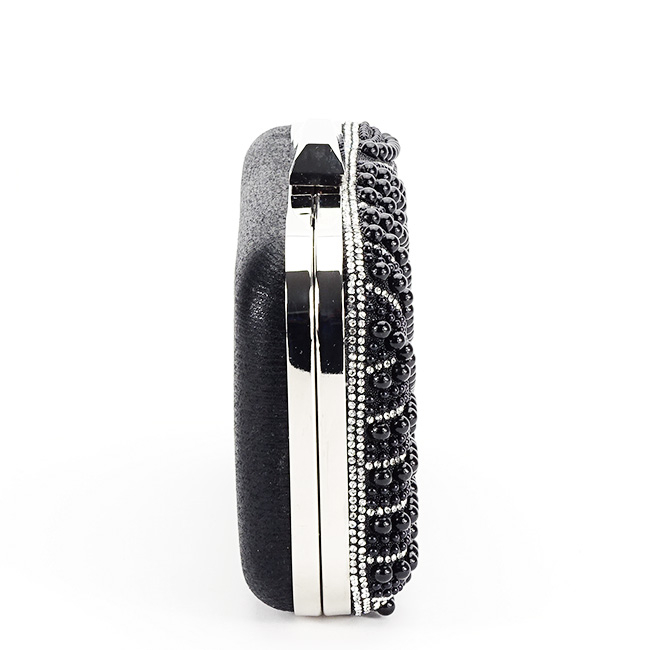 Geanta clutch negru cu perle 1006 05 [5]