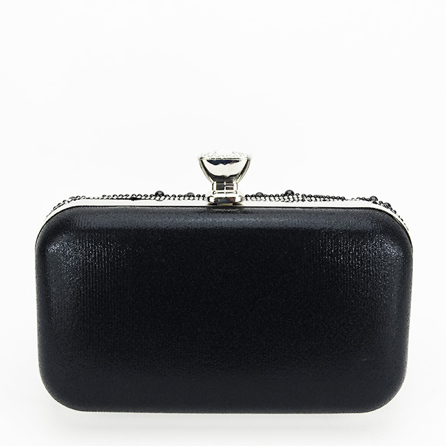 Geanta clutch negru cu perle 1008 05 [4]