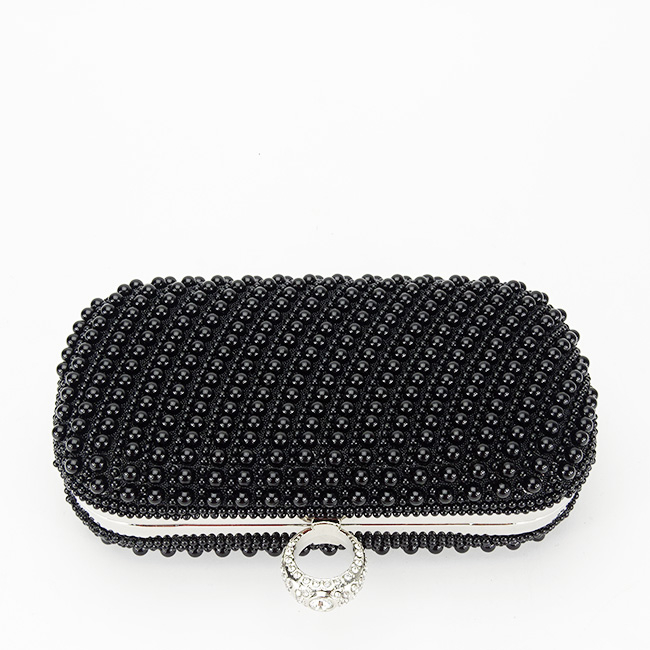 Geanta clutch negru cu perle BYH863 06 [6]