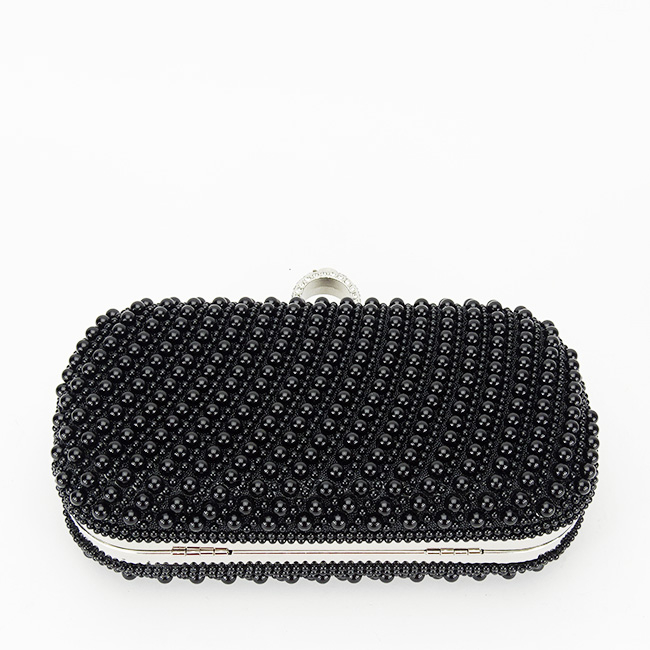 Geanta clutch negru cu perle BYH863 06 [5]