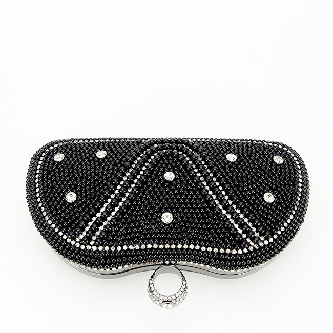 Geanta clutch negru cu perle si pietricele BME-22732 05 [6]
