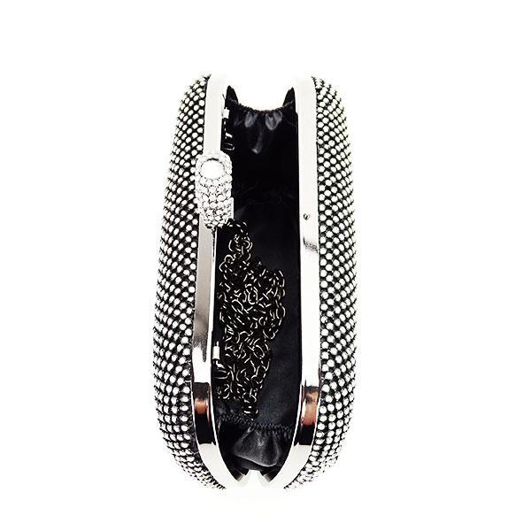 Geanta clutch negru cu pietricele BFL-1061 05 [10]