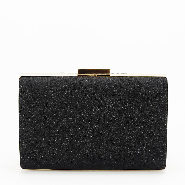 Geanta clutch negru cu sclipici 1009 05 [5]