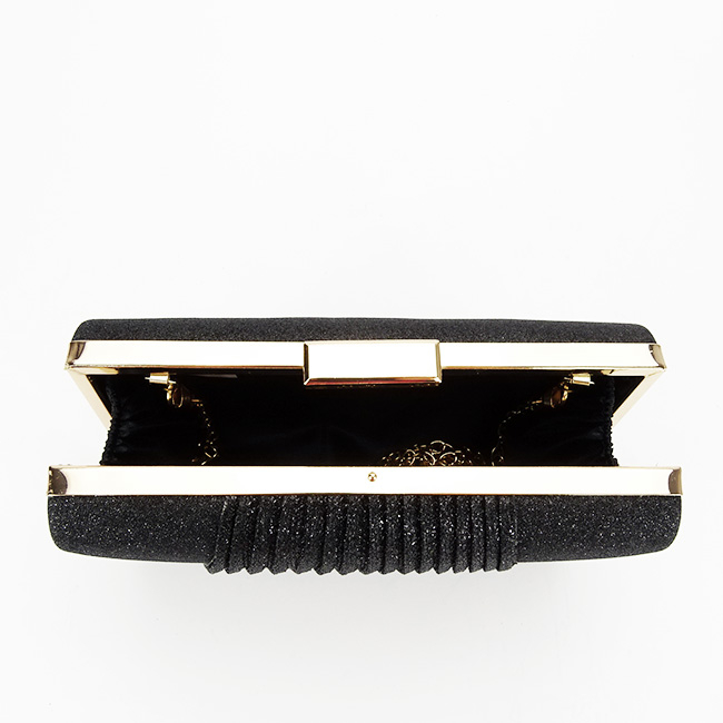 Geanta clutch negru cu sclipici 1009 05 [8]