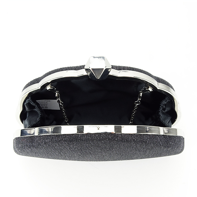 Geanta clutch negru cu sclipici BHY-5041 05 [7]