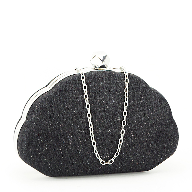 Geanta clutch negru cu sclipici BHY-5041 05 [2]