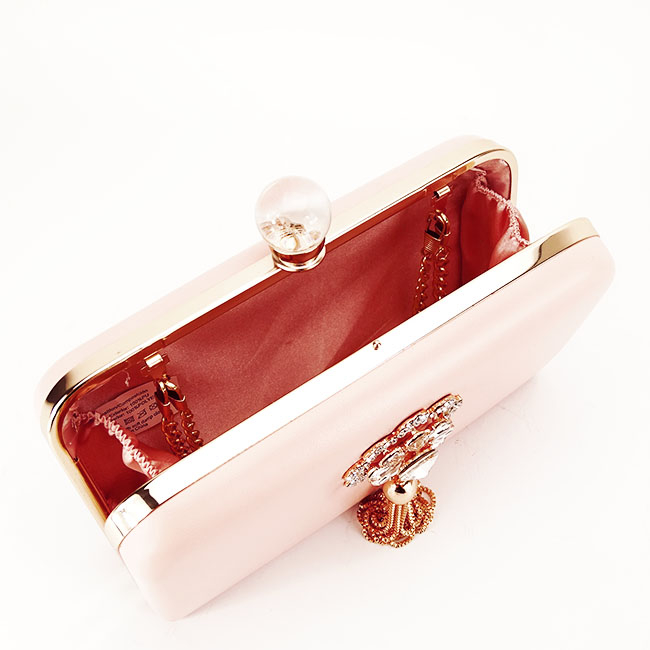 Geanta clutch cu brosa LK5669 05 Roz [8]