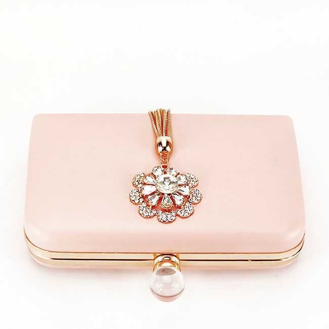 Geanta clutch cu brosa LK5669 05 Roz [6]