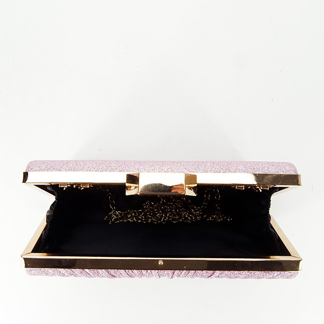 Geanta clutch roz cu sclipici BJH-22706 05 [7]