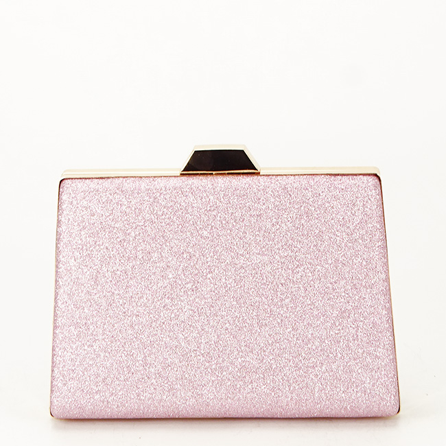 Geanta clutch roz cu sclipici BJH-22706 05 [4]