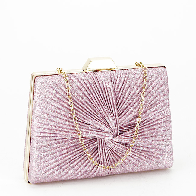 Geanta clutch roz cu sclipici BJH-22706 05 [3]