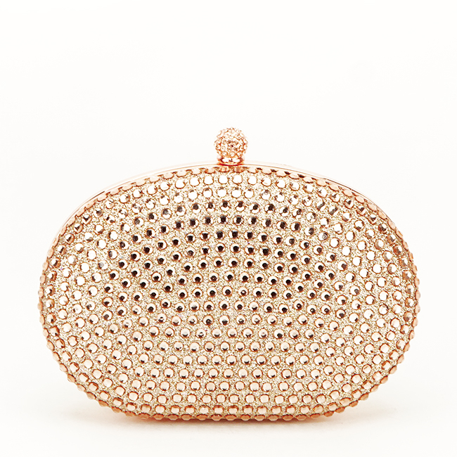 Geanta clutch cu cristale V-190BB 05 Auriu rose [3]