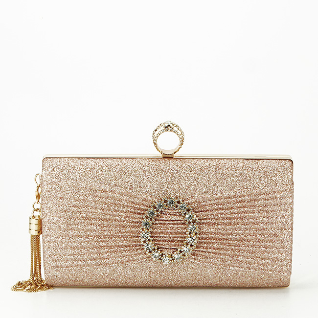 Geanta clutch sampaniu cu brosa BYH-8815 05 [2]