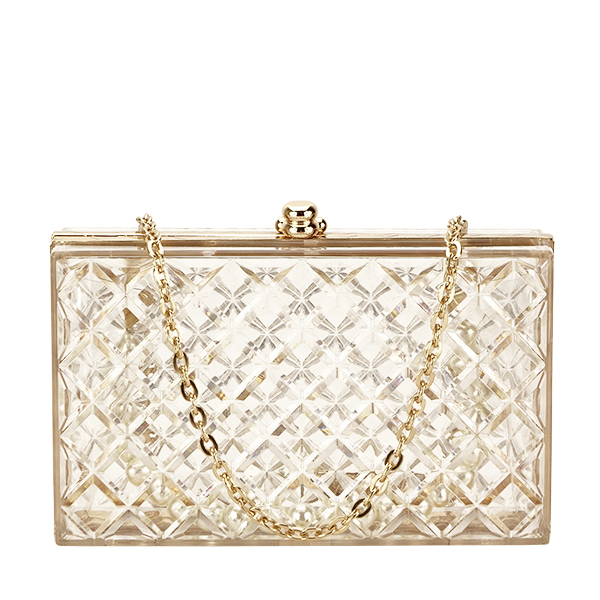 Geanta clutch transparent ania