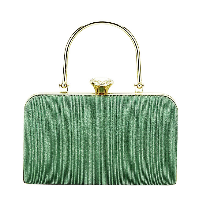 Geanta clutch verde cu maner BME-55443 05