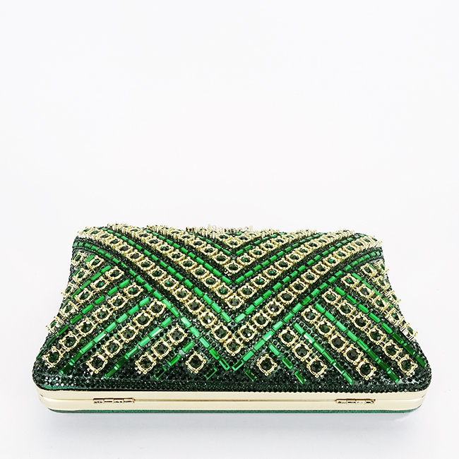 Geanta clutch verde cu model 3d BYH-87900 06 [6]