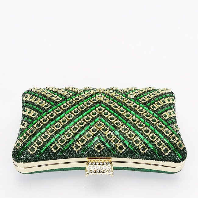 Geanta clutch verde cu model 3d BYH-87900 06 [7]