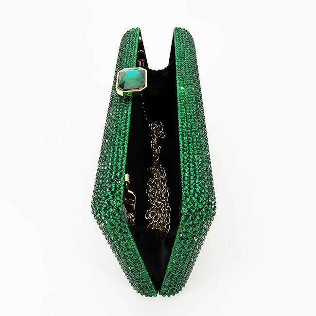 Geanta clutch verde cu pietricele BJH-715 06 [8]