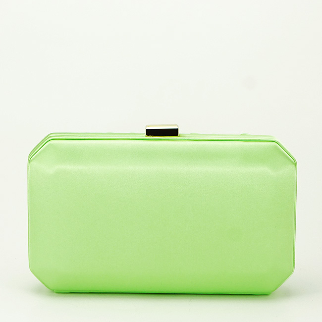 Geanta clutch din saten DYX3335-5 05 Verde mar [4]