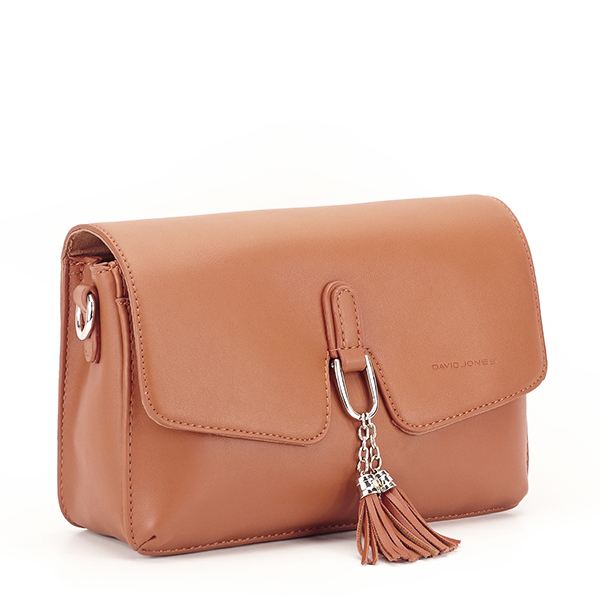 Geanta cognac de talie mica emilia
