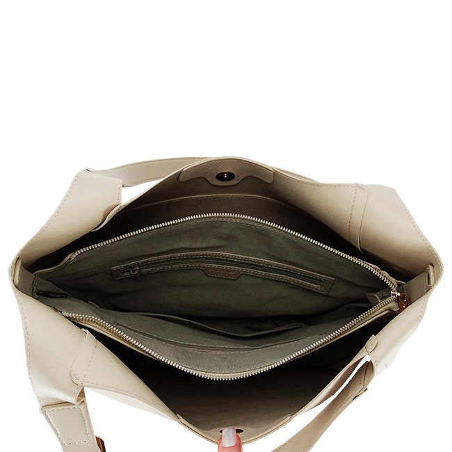 Geanta crem David Jones Paris de talie mare CM8456 M13 [8]
