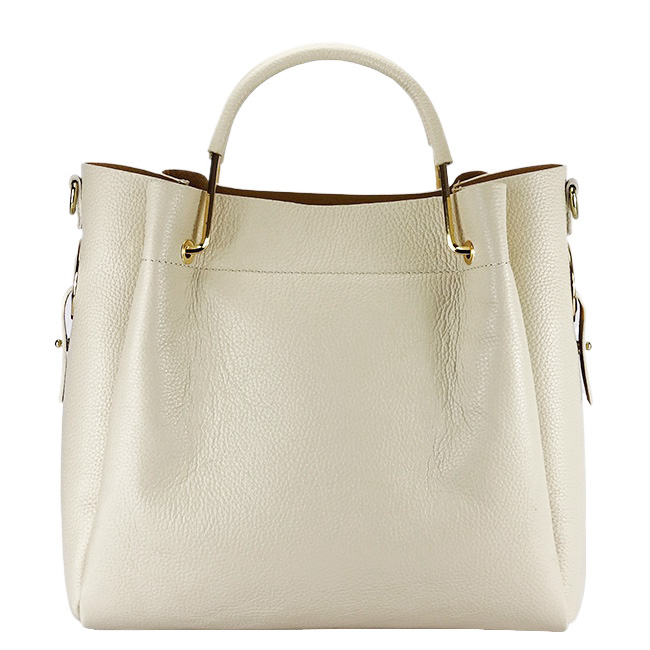 Geanta crem din piele naturala Ariana 123 [5]