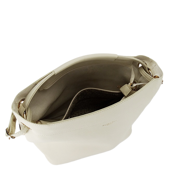 Geanta crem Flora&CO Paris cu borseta detasabila F6966 M11 [10]