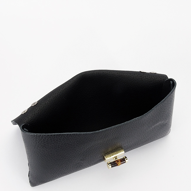 Geanta de tip plic neagra din piele naturala 2066 132 [8]