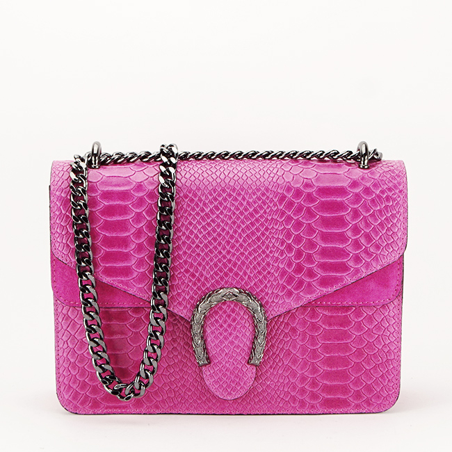 Geanta din piele naturala fucsia 1524 123 [2]