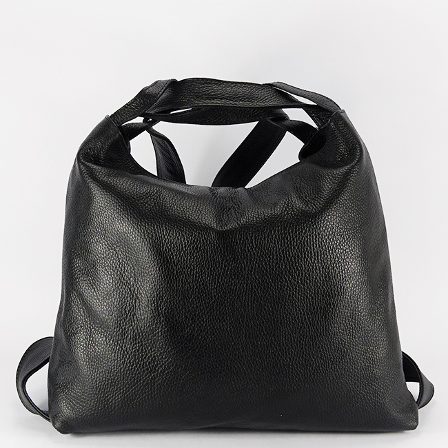 Geanta din piele naturala 2 in 1 negru 8919 132 [2]