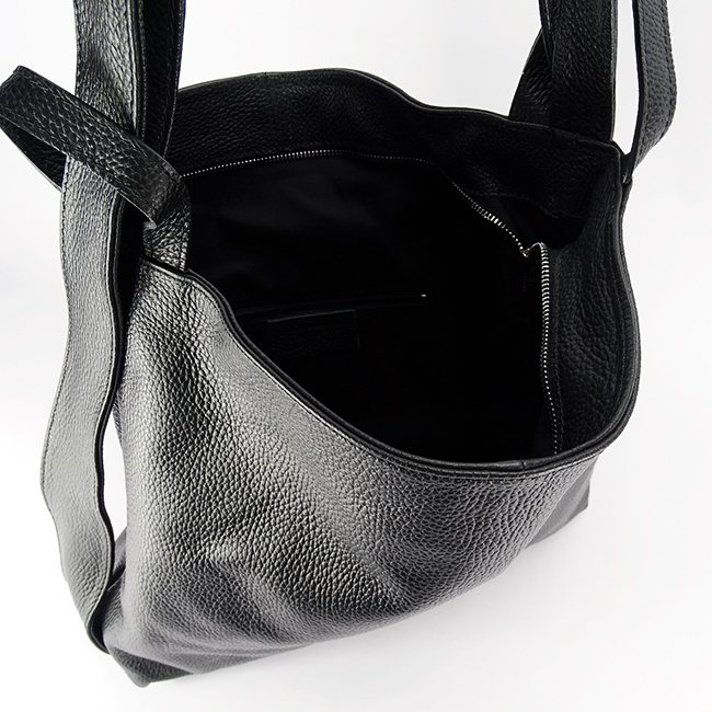 Geanta din piele naturala 2 in 1 negru 8919 132 [7]
