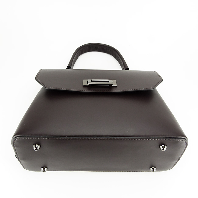 Geanta din piele naturala Alicia 123 Maro inchis [6]