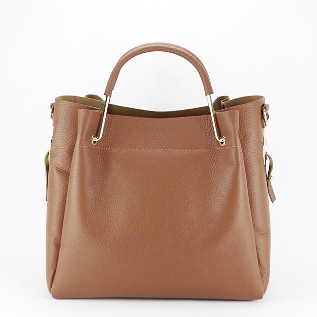 Geanta din piele naturala Ariana 123, 33x30x13 cm, Camel [4]