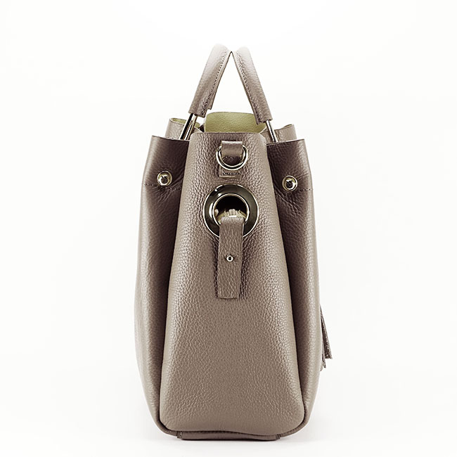 Geanta din piele naturala maro deschis Ariana 122 [4]