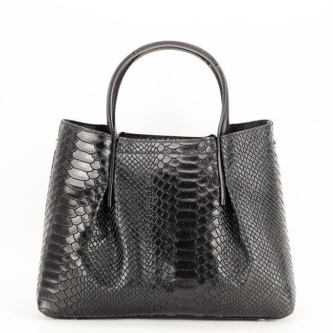 Geanta din piele naturala neagra amalia 122
