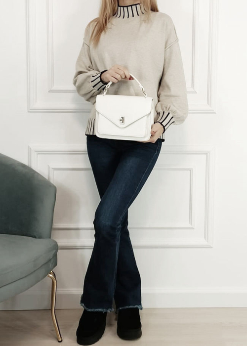 Geanta eleganta alba F6978 14 [2]