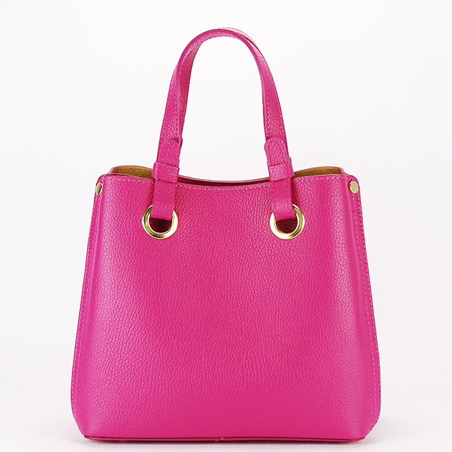Geanta fucsia medie din piele naturala 8916 129