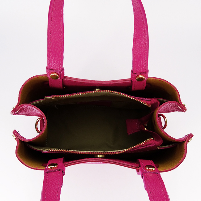 Geanta fucsia medie din piele naturala 8916 129 [6]