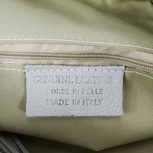 Geanta gri deschis de talie mare din piele naturala 8920 123 [9]