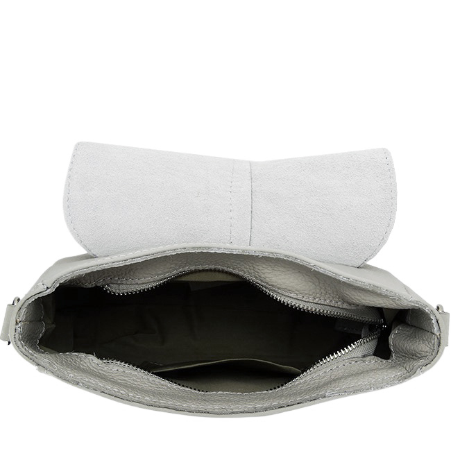 Geanta gri deschis din piele naturala 8960 123 [8]