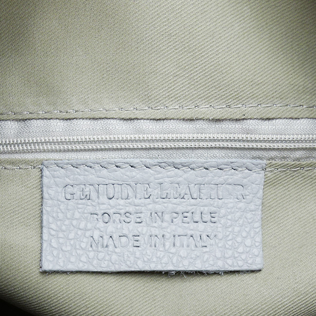 Geanta gri deschis din piele naturala 8966 123 [7]