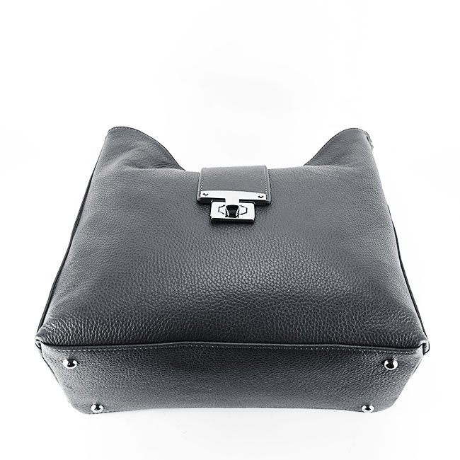 Geanta gri din piele naturala 8963 124 [5]