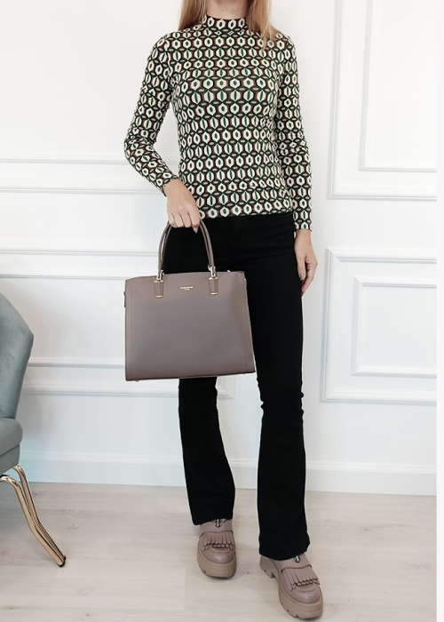 Geanta gri inchis David Jones Paris CM6718-5 11 [2]