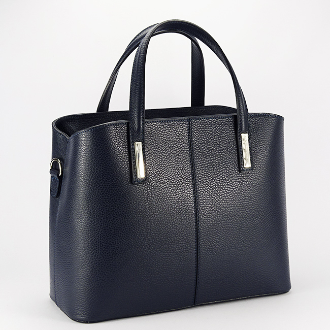 Geanta mare bleumarin din piele naturala 8922 130 [2]