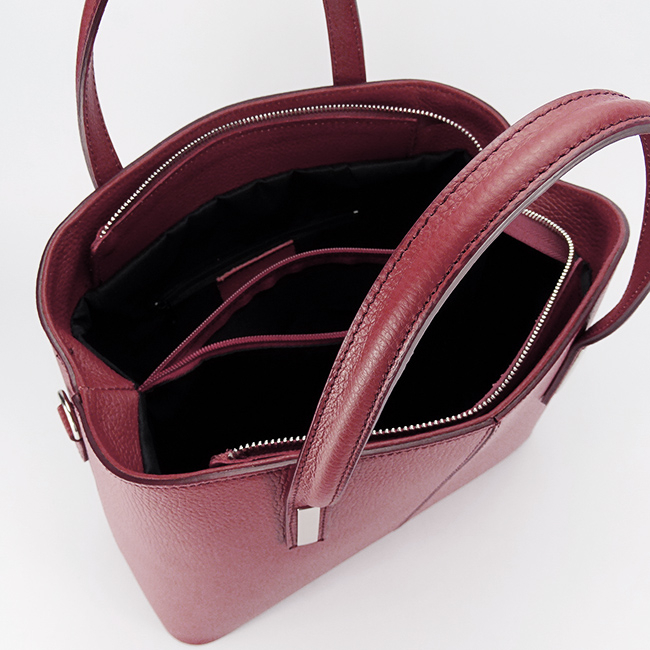 Geanta mare bordeaux din piele naturala 8922 130 [7]