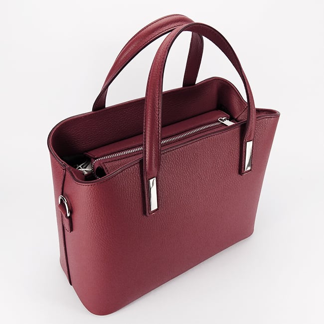 Geanta mare bordeaux din piele naturala 8922 130 [8]