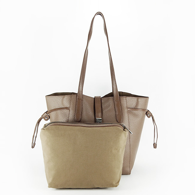 Geanta mare cu borseta detasabila 6806-2 13 Maro taupe [2]