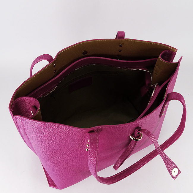 Geanta mare fucsia din piele naturala 1740 M8 [9]